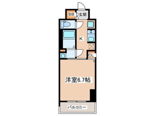 ジオエント新町の物件間取画像